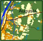 Land Cover map of Augusta, Maine