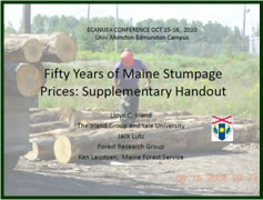 Fifty Years of Maine Stumpage Prices: Supplementary Handout