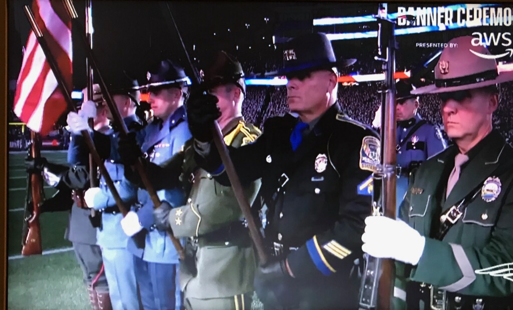 Honor Guard At Patriots Game