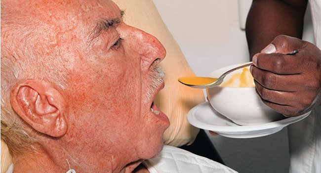 Meals for frail elderly.