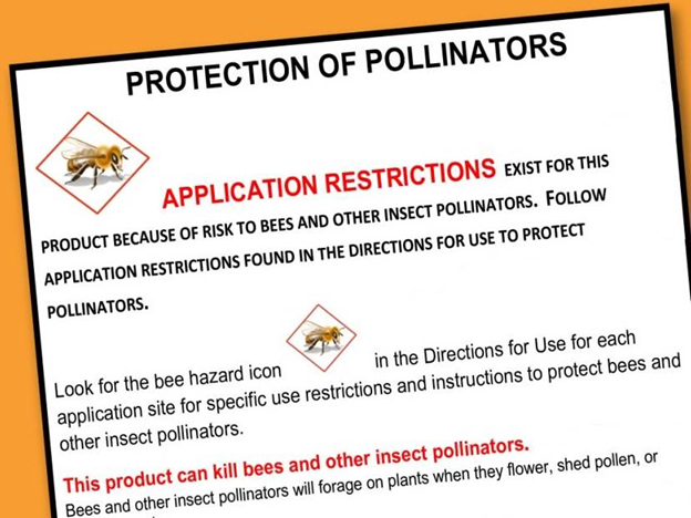 Image of Protection of Pollinators label