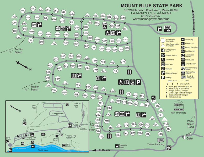 Campground Maps: State Parks and Public Lands: Maine DACF