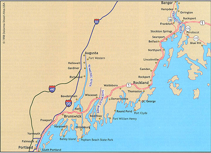 Map Of Maine Coast Cities - First Day Of Spring 2024 Countdown