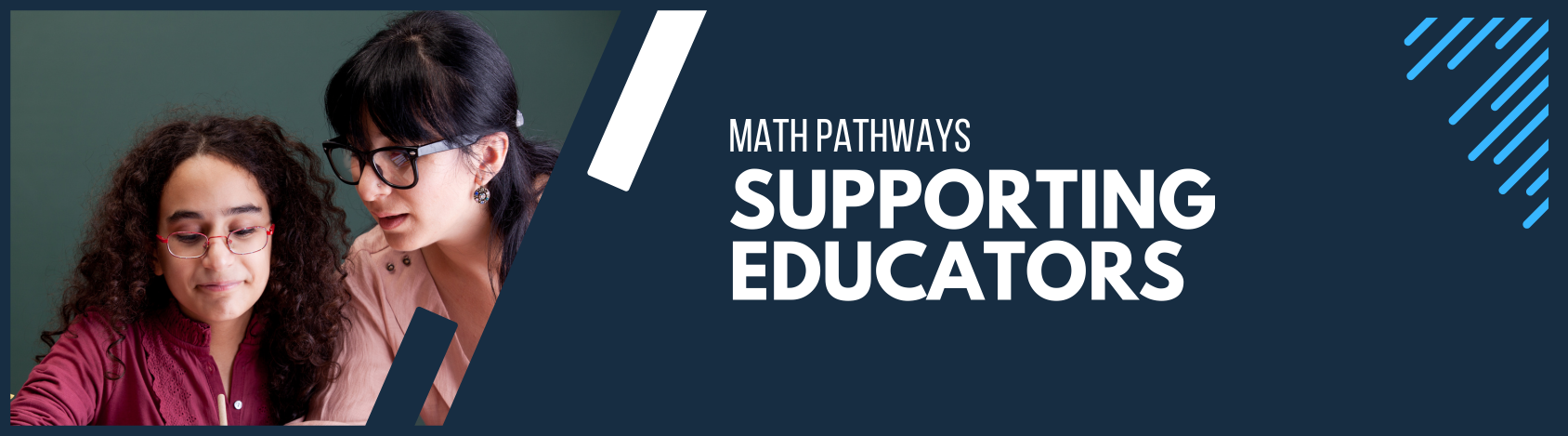 Math Pathways Supporting Educators Banner