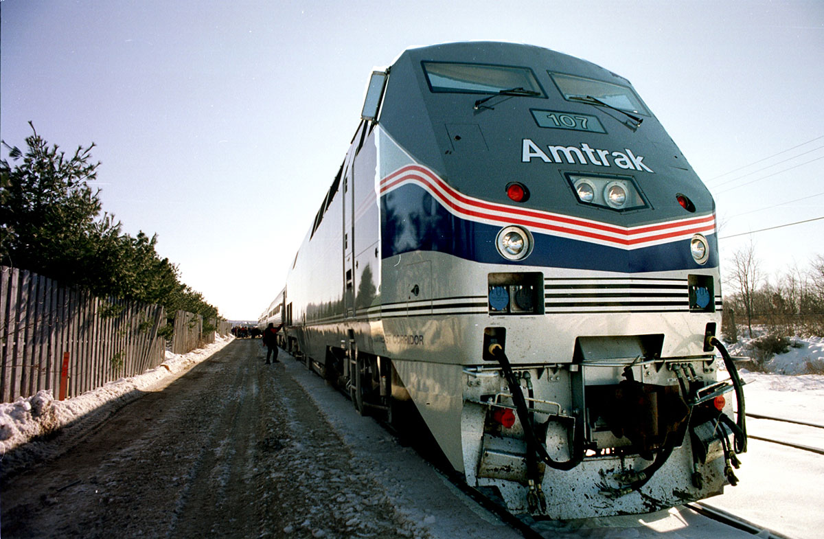 Amtrak at the Portland, Maine Station