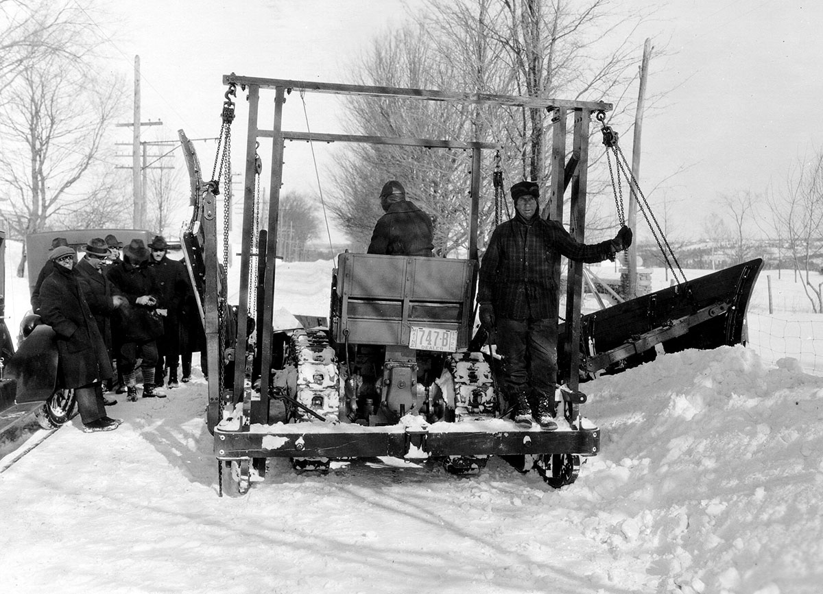 Holt Tractor Plowing, circa 1925