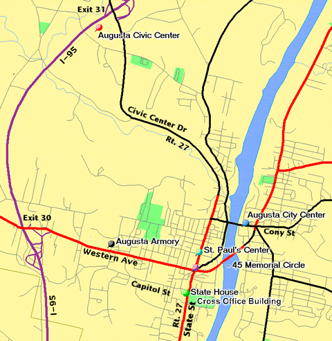 Augusta City Map